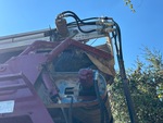 Chassis with Impact Idlers in Hopper Area