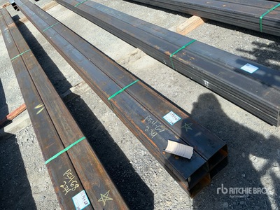 Quantity of (4) 2026 Kit Containers STEEL 4"x6"x294" square steel pipe Pipe (Unused)