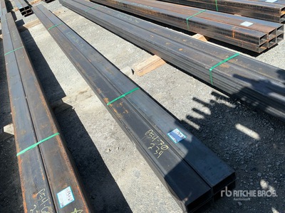 Quantity of (4) 2026 Kit Containers STEEL 3"x6"x284" square steel pipe Pipe (Unused)