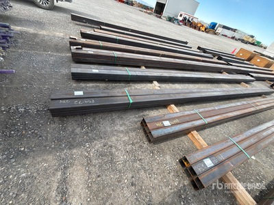 Quantity of (4) 2026 Kit Containers STEEL 3"x6"x295" square steel pipe Pipe (Unused)