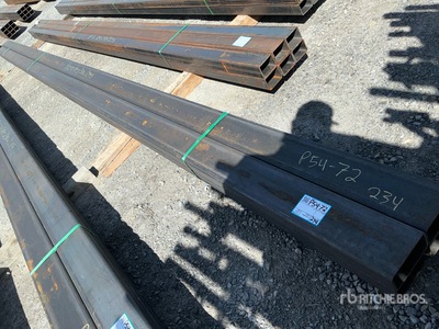 Quantity of (4) 2026 Kit Containers STEEL 3"x6"x295" square steel pipe Pipe (Unused)