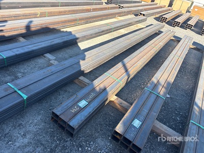 Quantity of (6) 2026 Kit Containers STEEL 3"x4"x225" square steel pipe Rura (Unused)