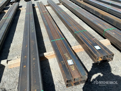 Quantity of (6) 2026 Kit Containers STEEL 3"x4"x225" square steel pipe Pipe (Unused)
