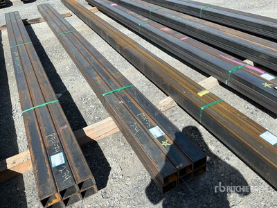 Quantity of (6) 2026 Kit Containers STEEL 3"x4"x220" square steel pipe Pipe (Unused)