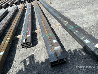 Quantity of (4) 2026 Kit Containers STEEL 3"x6"x299" square steel pipe Pipe (Unused)