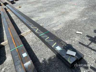 Quantity of (4) 2026 Kit Containers STEEL 3"x6x297" square steel pipe Pipe (Unused)