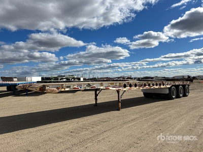 1997 Scona 48 ft Tri/A Flatbed Olieveld aanhangwagen