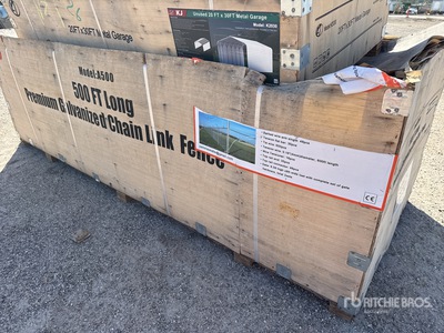 8 ft x 6 ft 5 in Galvanized MTO A500 Chain Link Vallas (Unused)
