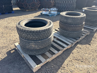 Quantity of (6) 225/70R19.5 اطارات المواصلات (Unused)