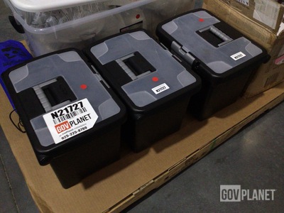 (3) Sterilite File Boxes