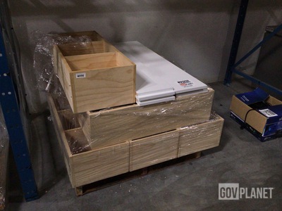 Lot of Wooden & Metal Shelves