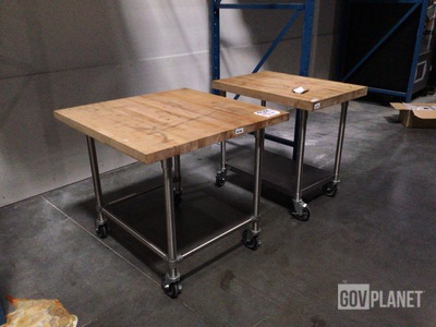 (2) Boos Butcher Blocks