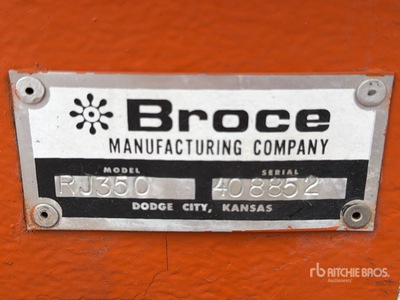 2014 Broce RJ350 Barredora / Barredora