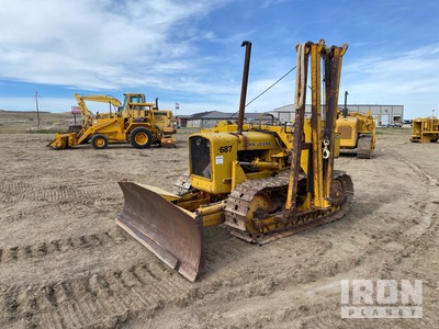 1977 John Deere 450C Combination Equipo de tendido de cañerías w/ Midwestern Conversion