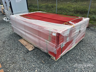 Quantity of (25) TMG FMC29-45 10 ft x 6 ft Temporary Site Fence (Unused)
