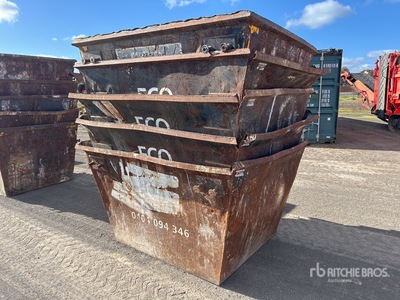 Quantity of (5) 3 m3 Skip Waste Bin
