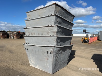 Quantity of (5) 3 m3 Skip Waste Bin