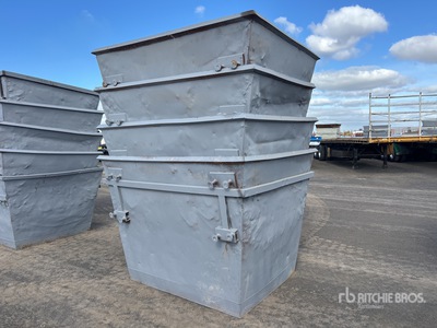 Quantity of (5) 3 m3 Skip Waste Bin