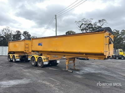 2009 Muscat 14.8 m Bogie/A Stag Combination End Dump Trailer