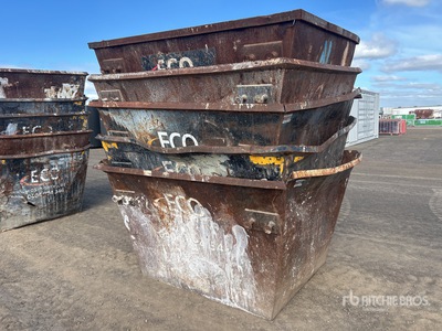 Quantity of (5) 3 m3 Skip Waste Bin
