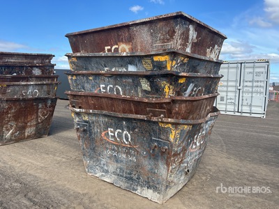 Quantity of (5) 3 m3 Skip Waste Bin