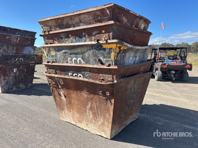 Quantity of (5) 3 m3 Skip Waste Bin