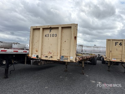 1985 Fruehauf BBF9W126 45 ft T/A Flatbed Trailer