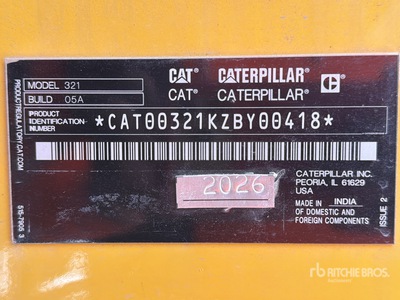 2026 Cat 321 Pelle Hydraulique sur Chenilles (Unused)