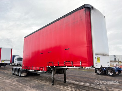 2001 MaxiTrans 8.2 m Tri/A B-Double Lead Step Deck مقطورة جانبية بستائر