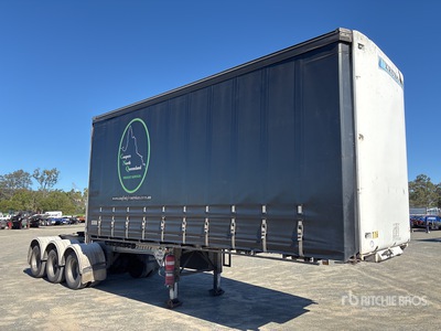 2016 Krueger 6.4 m Tri/A B-Double Lead Curtain Side Trailer