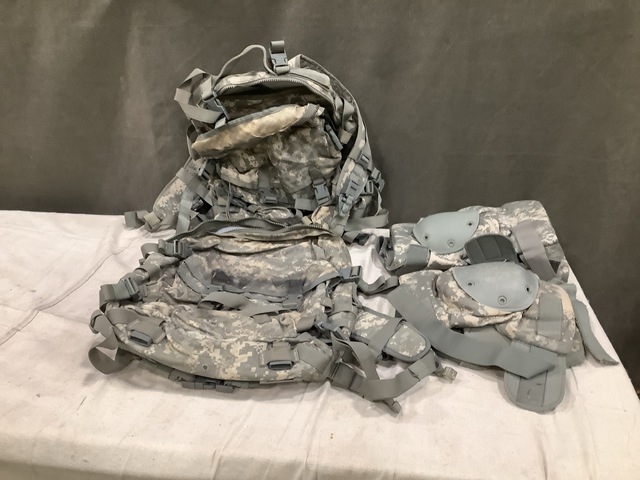 (21) Assault Packs, (30) Pairs of Knee Pads & Assorted Items (21) Assault Packs, (30) Pairs of Knee Pads & Assorted Items
