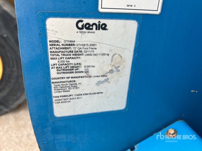 2015 Genie GTH-844 Chariot élévateur télescopique
