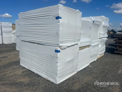 Quantity of (8) Pallets of 96 in x 48 in Polyiso Insulation Divers  (Unused)