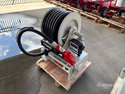 Electric Metered Diesel 50 ft Fuel Reel w/ HD 12v Pump ورش و مخازن متنوعة (Unused)