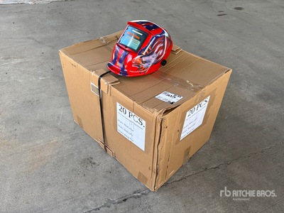 Quantity of (20) Auto Darkening Welding Helmets ورش و مخازن متنوعة (Unused)