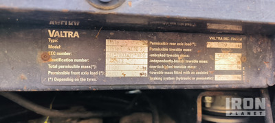 2007 Valtra T151EF 4WD Tractor