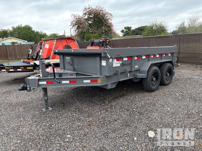 2025 Delco D312 12 ft T/A Tipping Utility Trailer