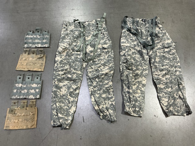 (9) Trousers, (16) Triple Magazine Pouches, (6) Load Carriers & Assorted Items (9) Trousers, (16) Triple Magazine Pouches, (6) Load Carriers & Assorted Items