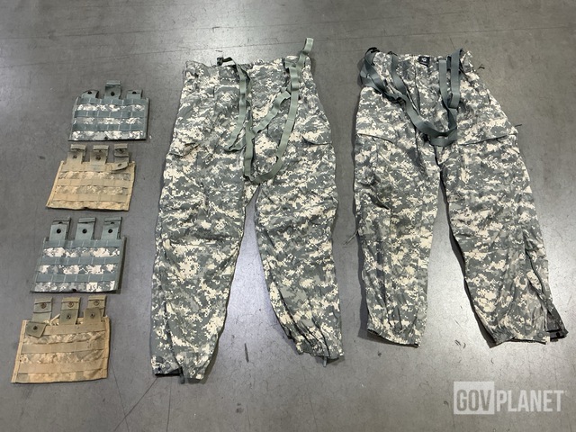(9) Trousers, (16) Triple Magazine Pouches, (6) Load Carriers & Assorted Items