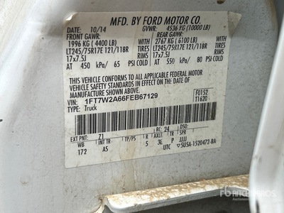 2015 Ford F-250 4x2 Crew Cab Pickup