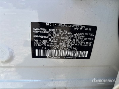 2019 Subaru Forester Véhicule utilitaire sport