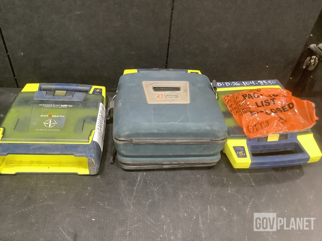 (3) Cardiac Science Power Heart AED G3 Pro Defibrillators