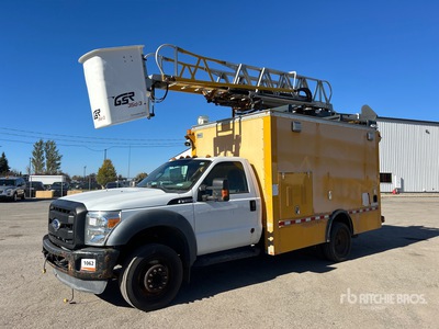 2012 GSR GSR35D-3 35 ft on 2012 Ford F-450 4x2 رافعة جوية على فان