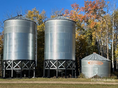 Butler +/- 5600 bu 6 Ring Hopper Grain Bin