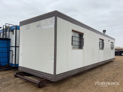 1990 GIC Structures Inc 10 ft x 10 ft Skid-Mounted Mobile Office