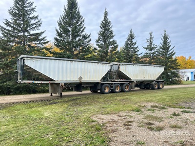 2008 Doepker 28 ft Tri/A Super B-Train Lead Grain Trailer