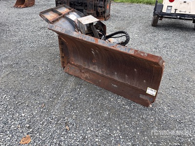 9 ft Power-V Snow Plow - Fits Skid Steer Loader