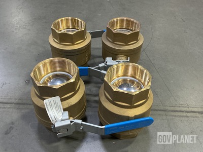 (4) Full Port Brass Ball Valves