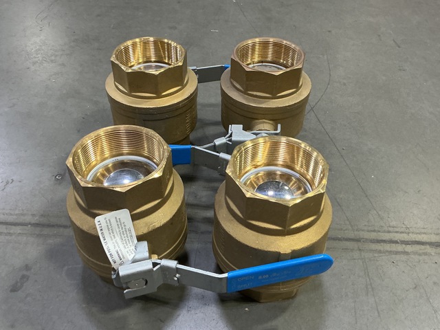 (4) Full Port Brass Ball Valves (4) Full Port Brass Ball Valves