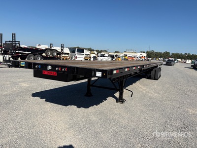 2017 Pitts EF53 Tri/A 53 ft - 90 ft Extendable Flatbed Trailer